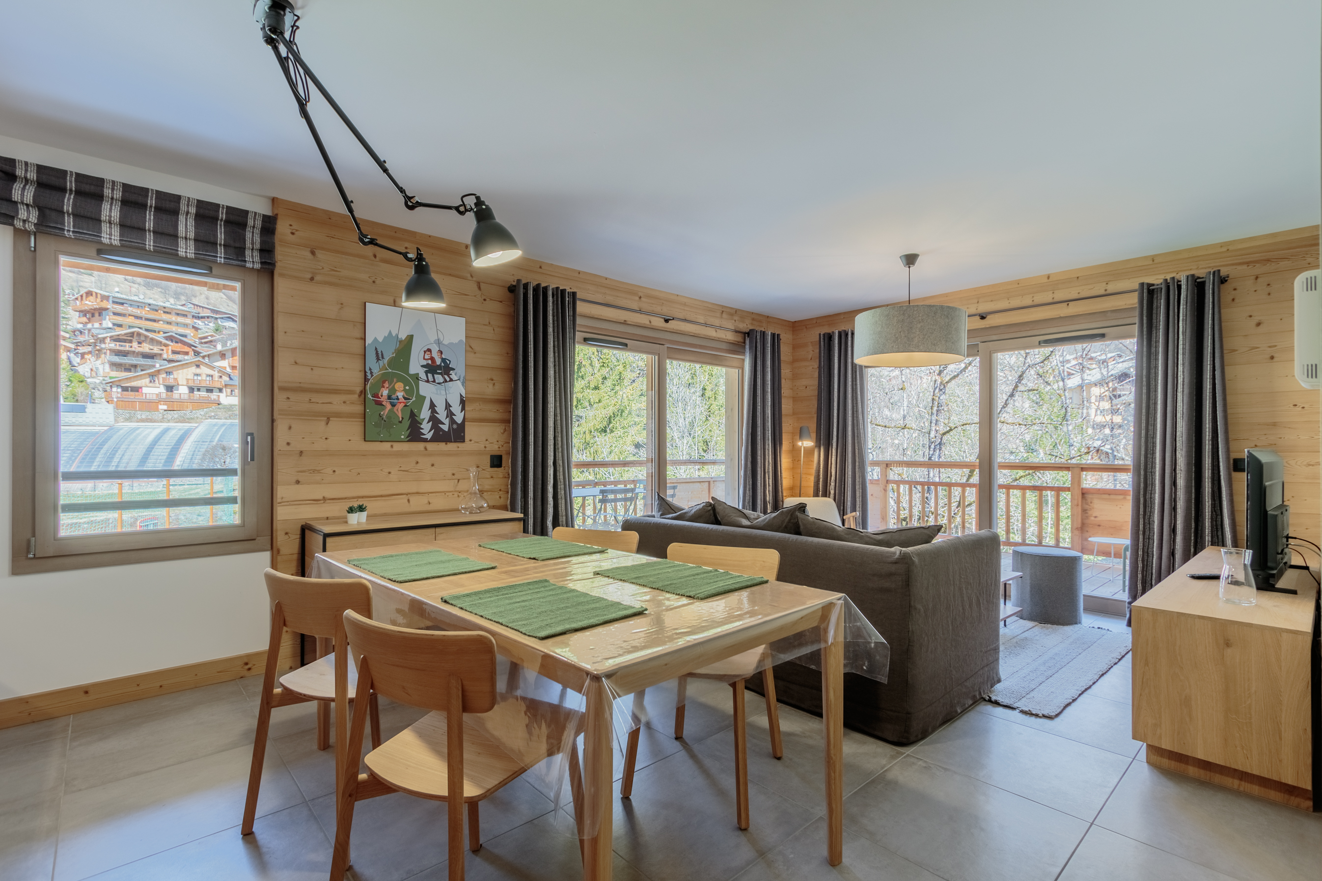 3 pièces - LES TERRASSES DE LA VANOISE C21 - ref CHA TER C21 - 3