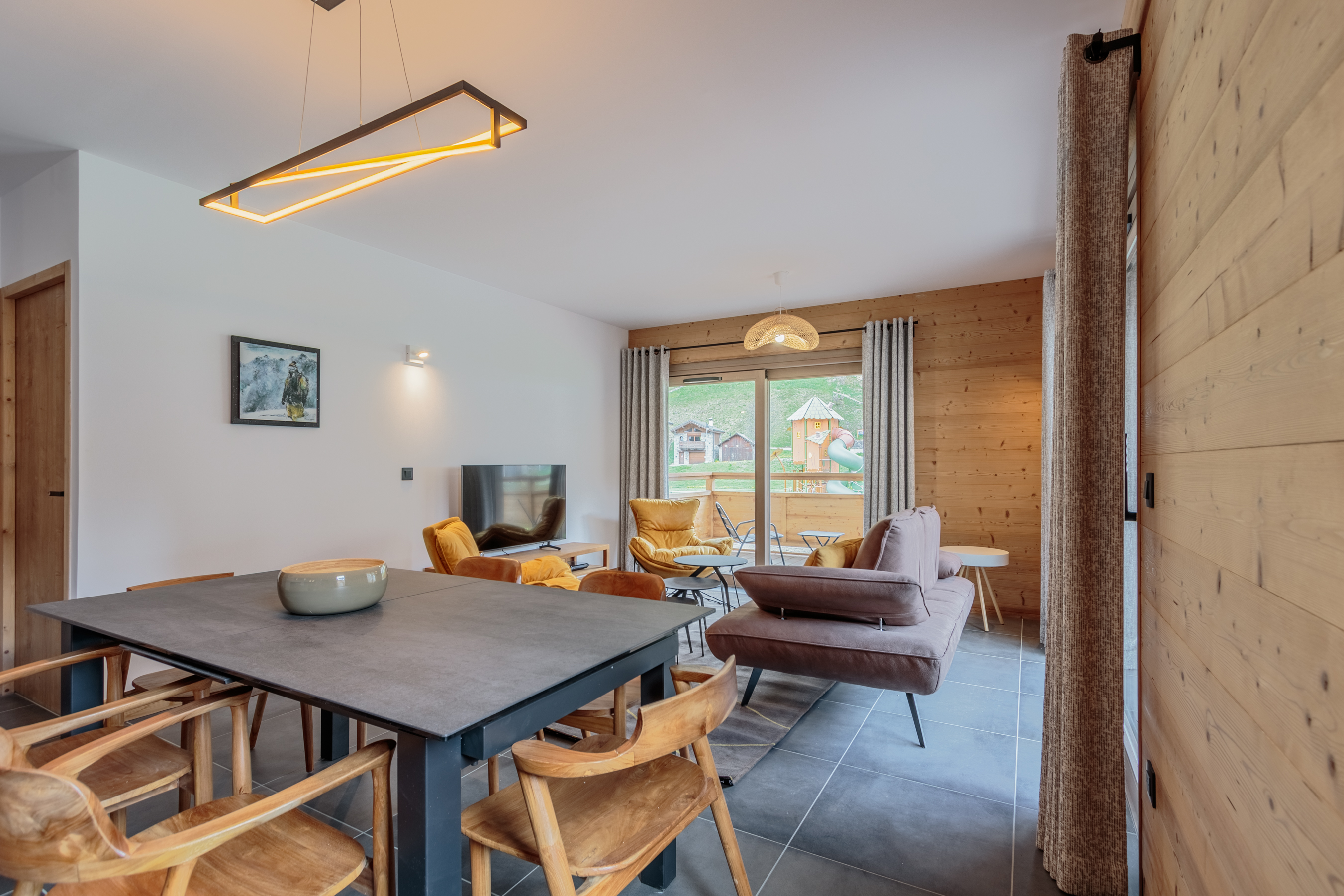 3 rooms + sleeping area - LES TERRASSES DE LA VANOISE B15 - ref CHA TER B15 - 3