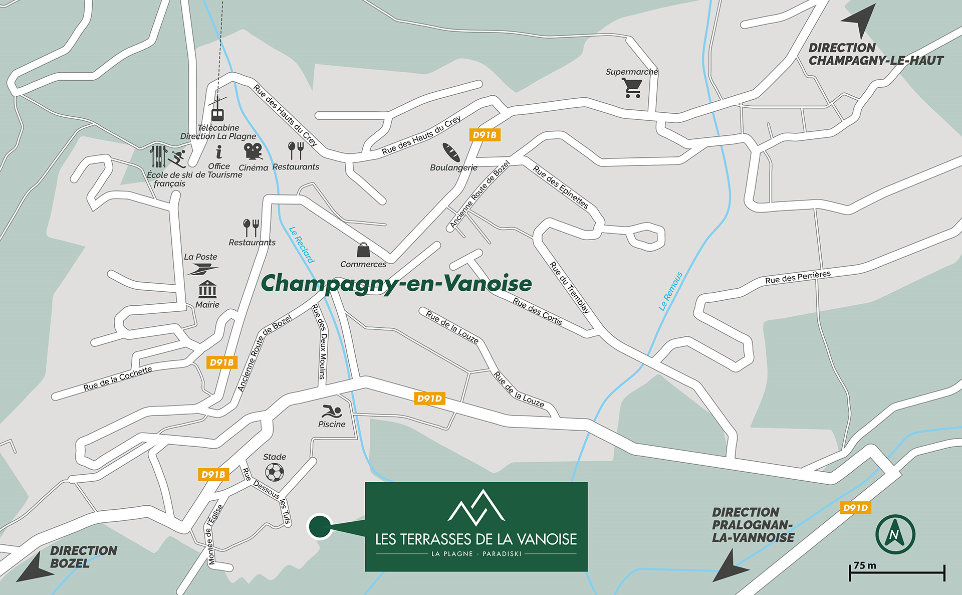 3 pièces + coin montagne - LES TERRASSES DE LA VANOISE B24 - ref CHA TER B24 - 9