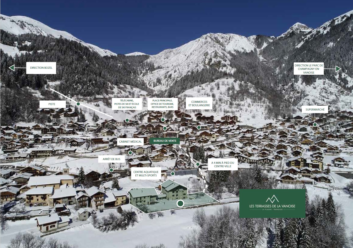 3 pièces + coin montagne - LES TERRASSES DE LA VANOISE B24 - ref CHA TER B24 - 8