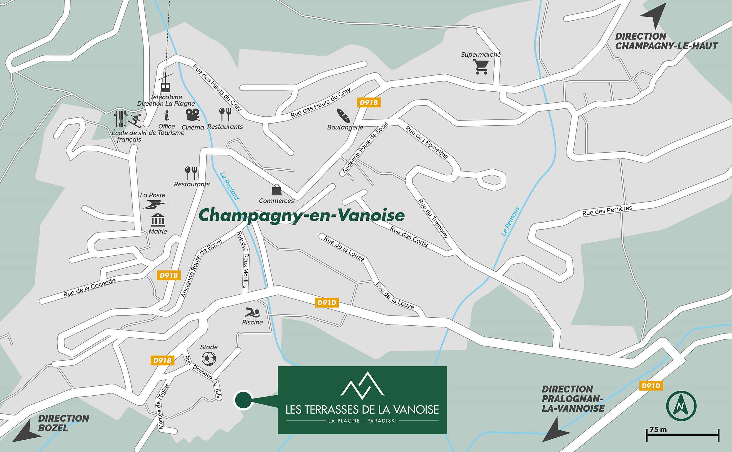 5 pièces - LES TERRASSES DE LA VANOISE A02 - ref CHA TER A02 - 1